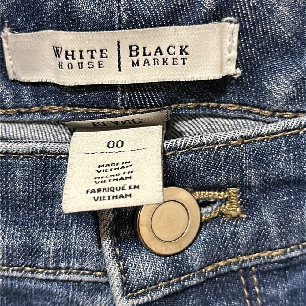 WHITE House Black Market size 00 jean - Picture 3 of 3